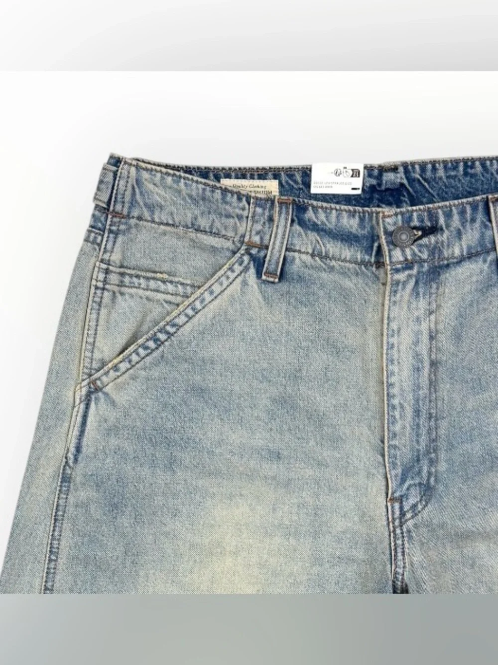 NWT Levis Premium Baggy Barrel Leg Jeans Tag 33 W  Light Wash Actual 34x32